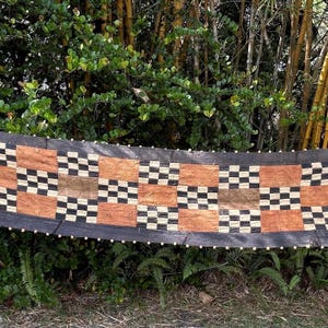 Vintage Kuba Cloth: Extra Long Raffia Textile with Cowrie Shells