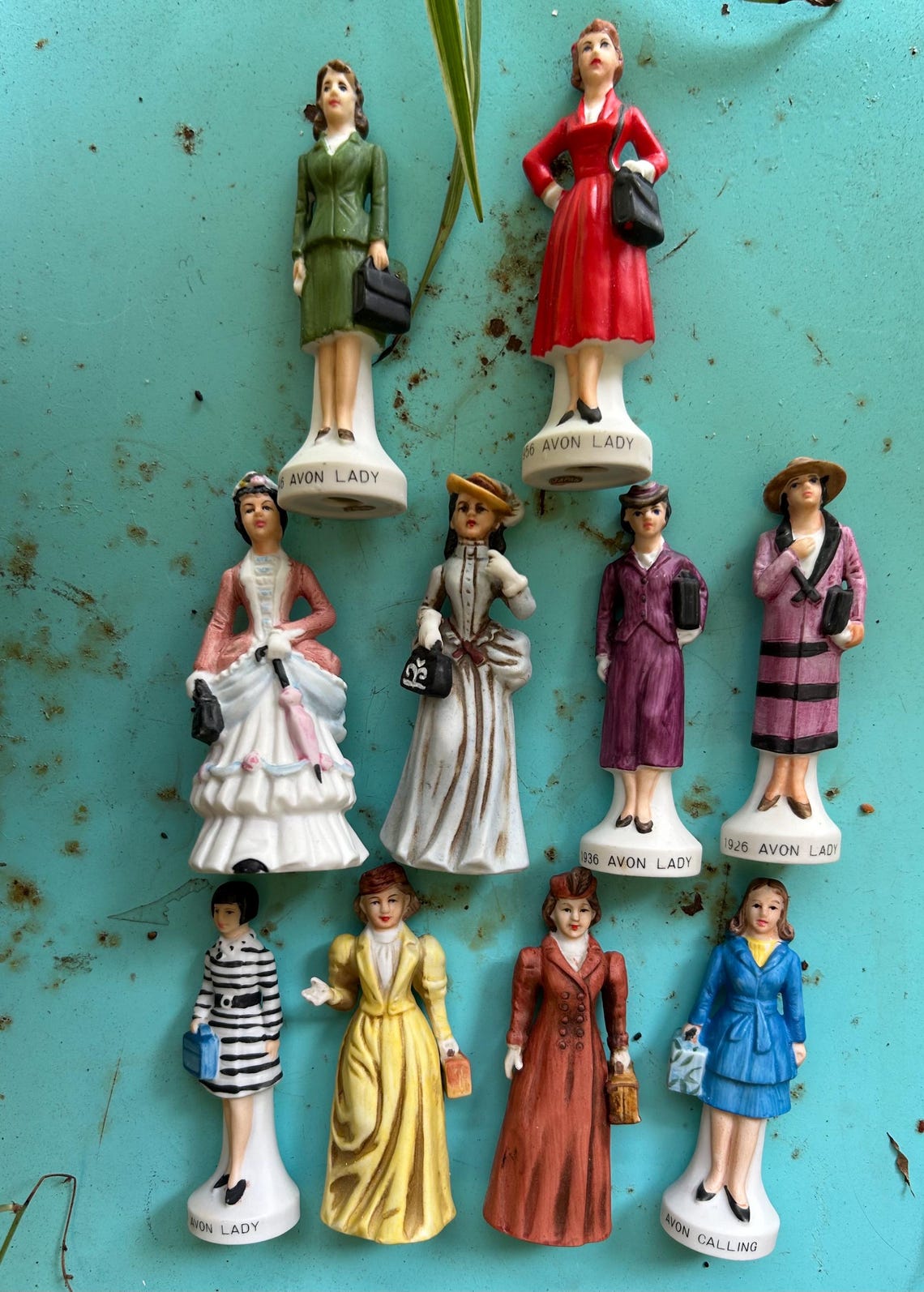 Vintage Avon Lady Porcelain Figurines: 1976 Collectible Set of Ten - Etsy