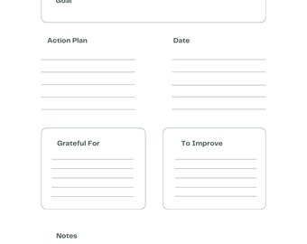 Annual Planner 2025 - Template goal gratitude journal
