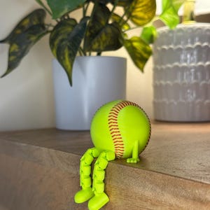 Decoración de escritorio de sóftbol - Compañero de sóftbol - Regalo divertido de sóftbol - Regalo deportivo imagen 3