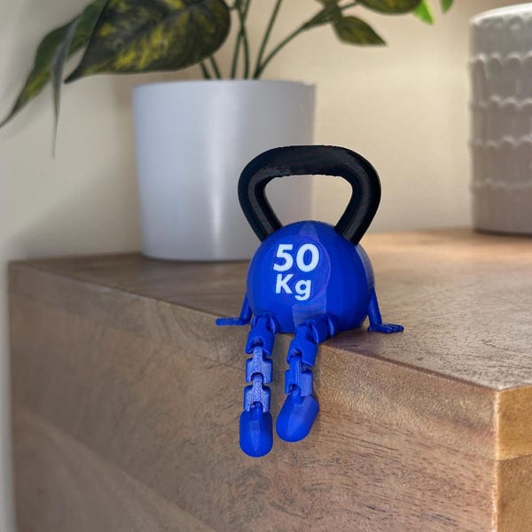 Gym Desk Decor - Kettle Bell Buddy - Fun Gym Gift - Gift for Weightlifting and Fitness Lovers