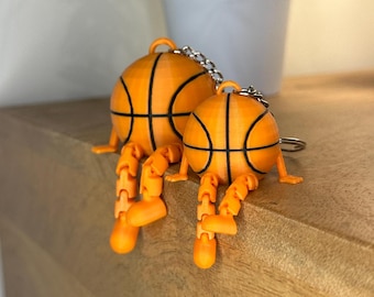 Llavero de baloncesto - Lindo regalo de baloncesto - Llavero deportivo - Regalo para jugadores de baloncesto - Idea de regalo para equipos - Adorno para mochila