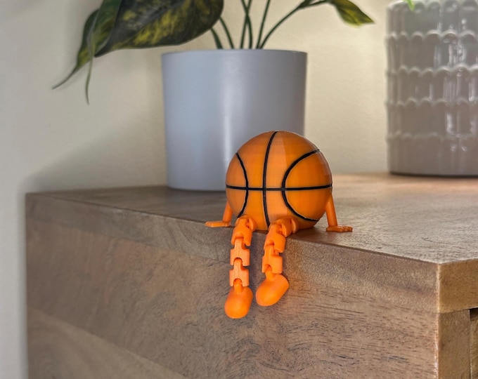 Basketball Desk Decor - Basketball Buddy - Fun Basketball Gift - 3D Printed