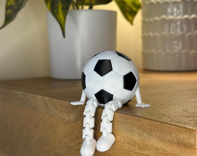 Soccer Desk Decor - Soccer Ball Buddy - Fun Soccer Gift - Sports Gift