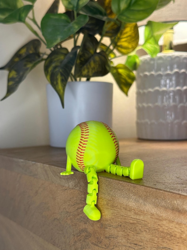 Decoración de escritorio de sóftbol - Compañero de sóftbol - Regalo divertido de sóftbol - Regalo deportivo imagen 2