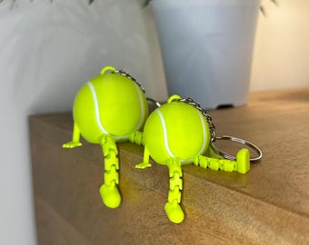 Portachiavi da tennis - Simpatico regalo per tennisti - Portachiavi sportivo - Regalo per tennisti - Idea regalo per la squadra - Ciondolo per zaino