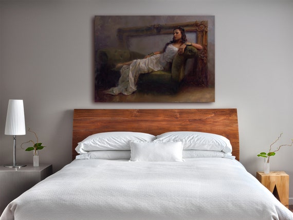 Greek Woman In Toga Large Wall Art Painting Canvas Print Etsy