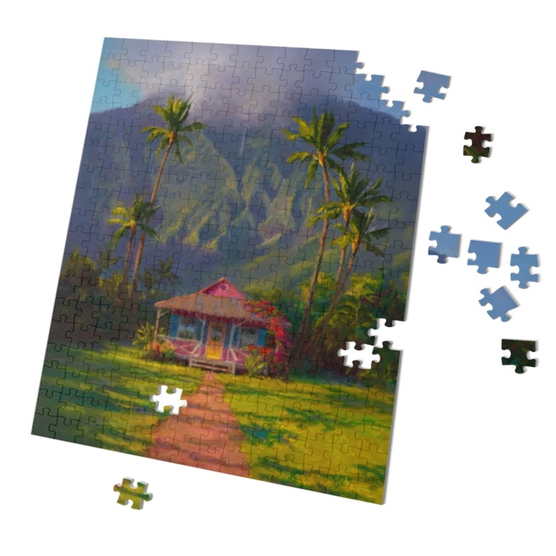 Hawaii Puzzle 1000 500 or 252 Pieces of Beautiful Hanalei Etsy