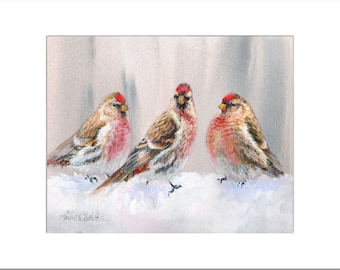 Winter Birds Wall Art Print