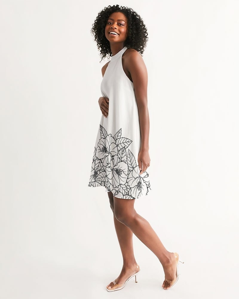 Black hawaiian dress discount