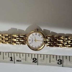 geneve ladies 18k gold plated vintage watch