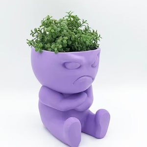 Unique 3D Printed Planter/Flower Pot with Drainage Holes, & Drip Tray.  Ecofriendly, Functional,  Modern Home Decor, PP0041 - Premium Colors