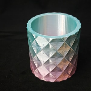 Unique 3D Printed Planter/Flower Pot with Drainage Holes, & Drip Tray.  Ecofriendly, Functional,  Modern Home Decor, PP0039 - Premium Colors