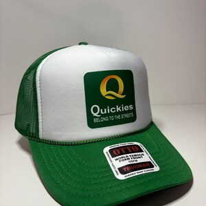 Quickies Belong to the Streets Custom Trucker Hat with parody design, Adjustable Snapback Closure, and Ideal for Any Occasion