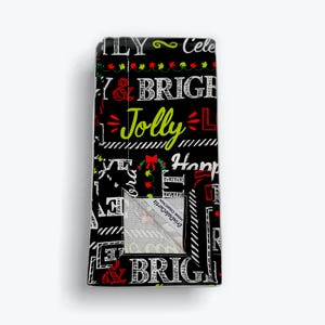 Wrapping Paper Cotton Napkins - Festive Holiday Table Linens | Reusable Cloth Napkins for Christmas Dining and Gift-Inspired Decor