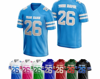 Custom Women Bling Football Jersey, Personalized Stitched Printed Name Nunber Sequin Team Shirt, Glitter Text Jersey, Concert Costumes