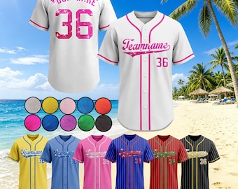 Custom Sequin Baseball Jersey,Personalized Name Numbers Logos Cheerleading Jersey Shirt, Bling Glitter Gifts for Women Girl Wedding