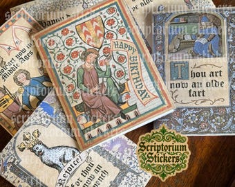 Medieval Birthday Cards | 4"x5" Card, Weird Medieval Guys, Medieval Meme Card, Medieval Card, Medieval Art, Medieval Marginalia