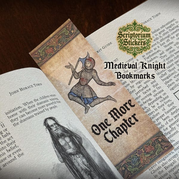 Medieval Bookmarks  |  2"x6" Bookmark, Medieval Marginalia, Medieval Memes, Bookish Gift, Librarian Gift, Art History