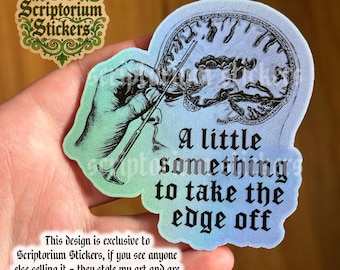 Lobotomy Sticker | Meme Sticker, Laptop Sticker, Dark Humor Sticker, Water Bottle Sticker, A Little Something To Take The Edge Off