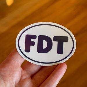 FDT Oval Sticker | Anti Trump Sticker, Political Sticker, Anti Elon, Anti Fascism, Protest Sticker, Laptop Sticker, Water Bottle Sticker