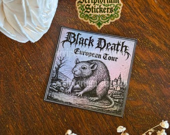 Plague Rat Medieval Meme Sticker | Plague Sticker, Meme Sticker, Medieval Sticker, Death Metal Sticker, Funny Sticker