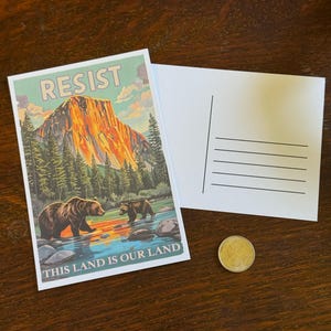 Protect National Parks Postcards | Activist Postcards, Fund Parks Not Billionaires, Alt National Park, Protect Our Public Lands, Resist 1 Card (Resist)