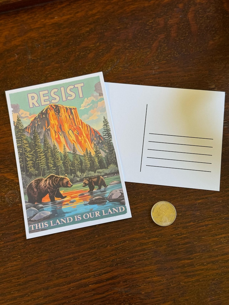 Protect National Parks Postcards | Activist Postcards, Fund Parks Not Billionaires, Alt National Park, Protect Our Public Lands, Resist 1 Card (Resist)