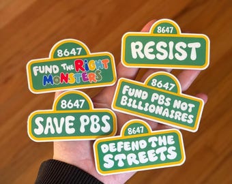 Cute Hand Drawn Resistance Stickers | Anti Trump, Anti Elon, Oppression, Protest Sticker, Punch Nazis, MAGA is a Cult, Anti Capitalism