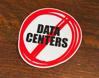 Anti Data Centers Sticker | Anti AI Sticker, Protect Nature Sticker