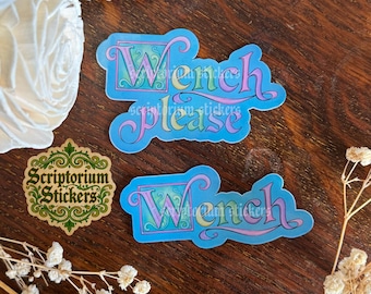 Wench Medieval Stickers | Meme Sticker, Middle Ages Sticker, Medieval Art Sticker, Medievalcore, Wench Please
