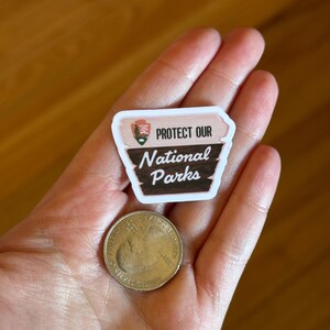 Protect Our National Parks Sticker | Political Stickers, Anti Fascism 5 Mini Glossy