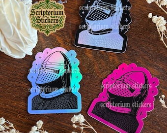 Hounskull Bascinet Stickers | Medieval Stickers, Medieval Knight Sticker, Middle Ages Sticker, Medievalcore, Medieval Block Print Sticker