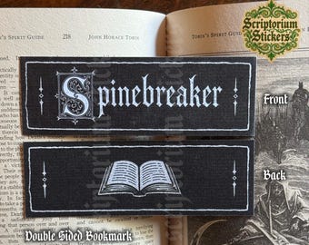 Spinebreaker Medieval Bookmark  |  2"x6" Bookmark, Medieval Marginalia, Medieval Memes, Bookish Gift, Librarian Gift, Art History
