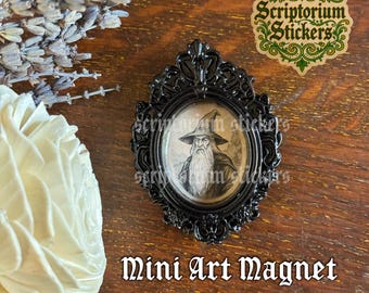 Gandalf Magnet | LOTR, Nerd Magnet, Unique Magnet, Whimsical Decor, Frame Magnet