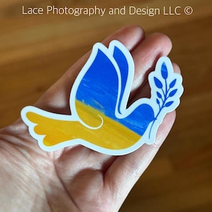 Peace for Ukraine Stickers | Anti Trump, Anti Putin, Antiwar, Stand with Ukraine