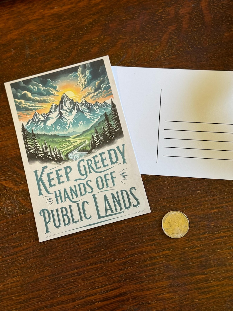 Protect National Parks Postcards | Activist Postcards, Fund Parks Not Billionaires, Alt National Park, Protect Our Public Lands, Resist 1 Card (Hands Off)
