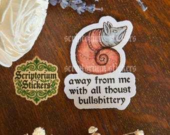 Medieval Meme Sticker | Medieval Snail Sticker, Meme Sticker, Unique Gift, Medieval Art Sticker, Sarcastic Medieval Sticker