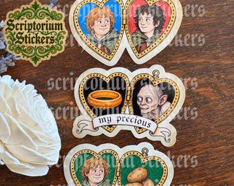 Fantasy Love Locket Stickers | Medieval Sticker, Bookish Sticker, Hobbit Sticker, Fantasy Stickers, Potatoes Sticker, My Precious Sticker