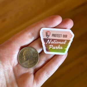 Protect Our National Parks Sticker | Political Stickers, Anti Fascism 5 Mini Holographic