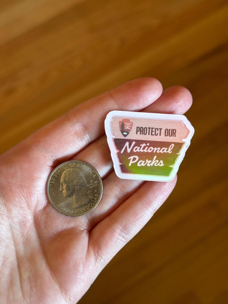 Protect Our National Parks Sticker | Political Stickers, Anti Fascism 5 Mini Holographic