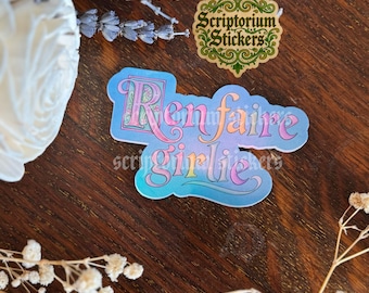 Ren Faire Girlie Medieval Sticker | Meme Sticker, Middle Ages Sticker, Medieval Art Sticker, Medievalcore