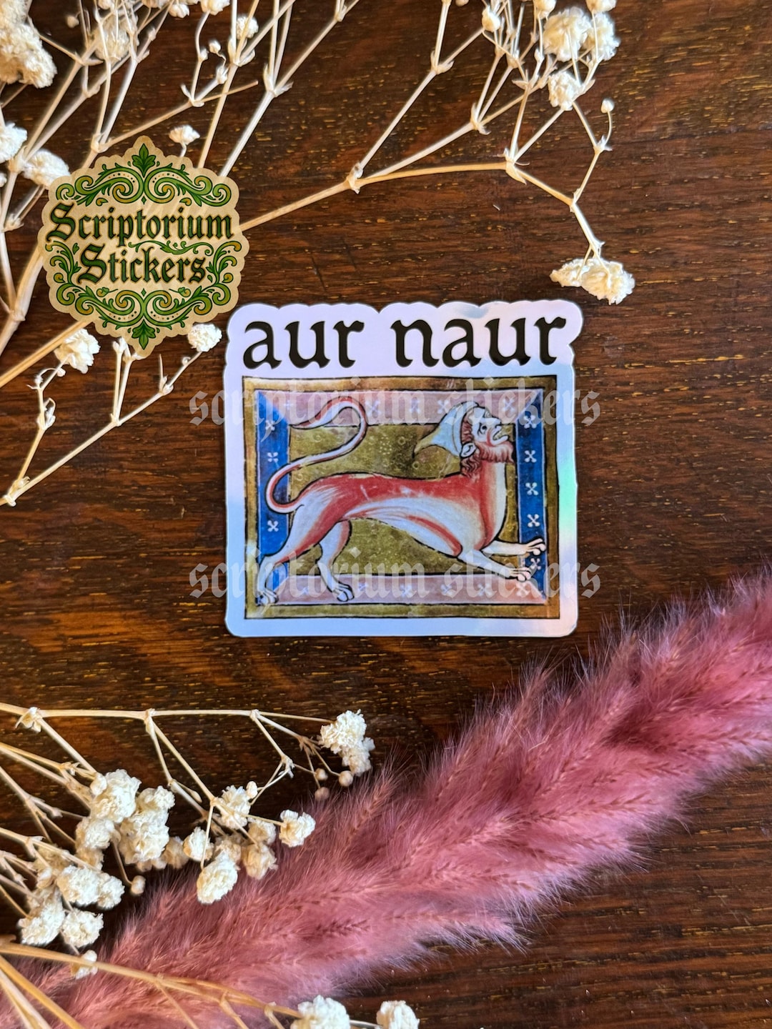 Aur Naur Sticker | Holographic Sticker, Medieval Meme Sticker, Medieval ...
