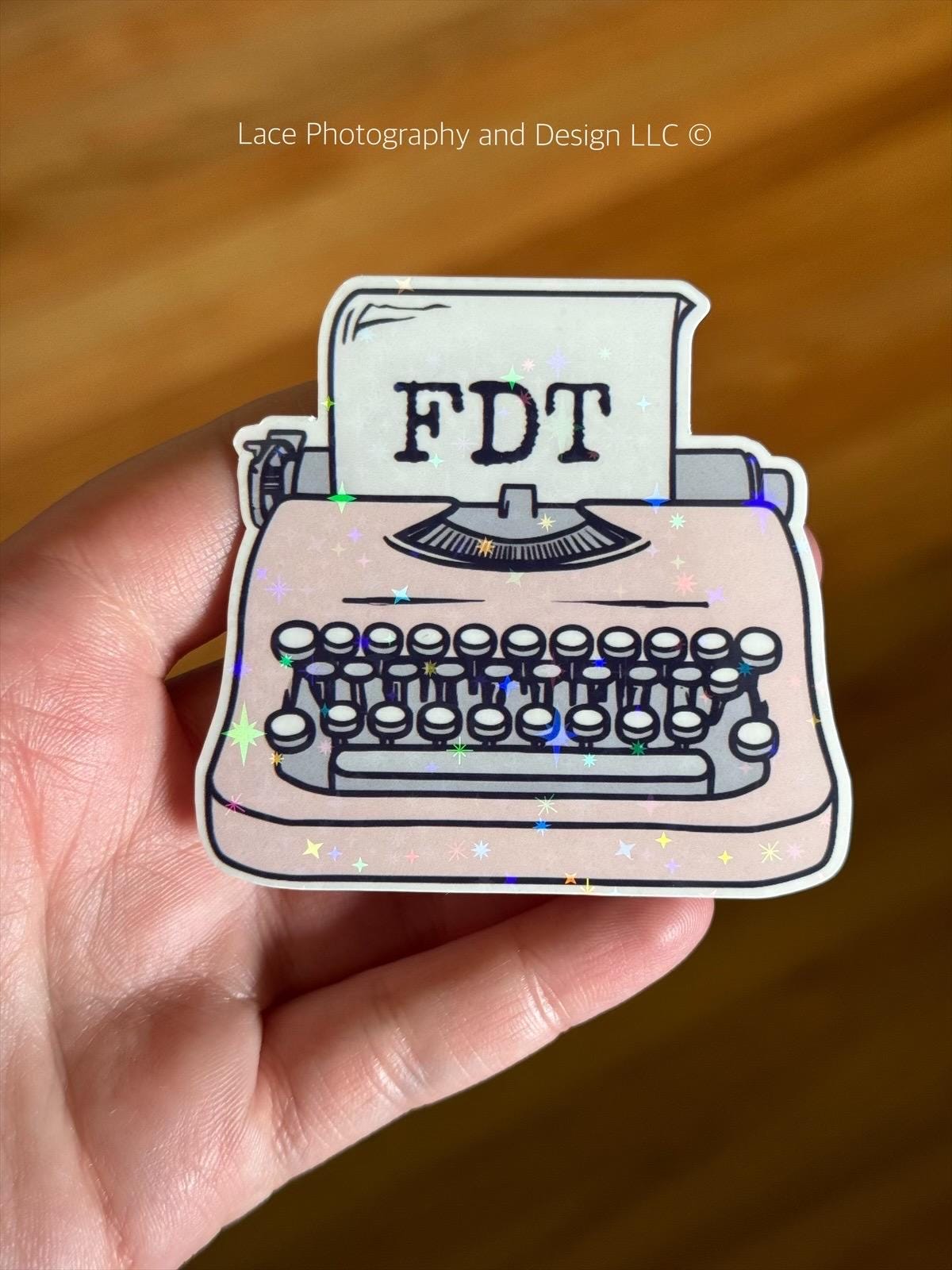 FDT Vintage Typewriter Sticker | Anti Trump Sticker, Political Sticker, Anti Elon, Anti Fascism, Protest Sticker, Resist, No Kings