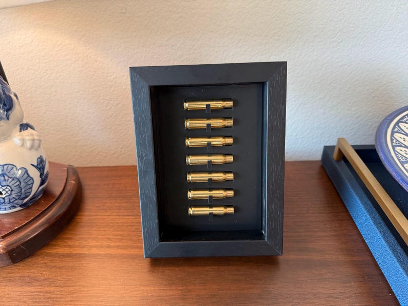 3d-printed Shell Casing Display in Frame: Military Funeral Shadow Box ...