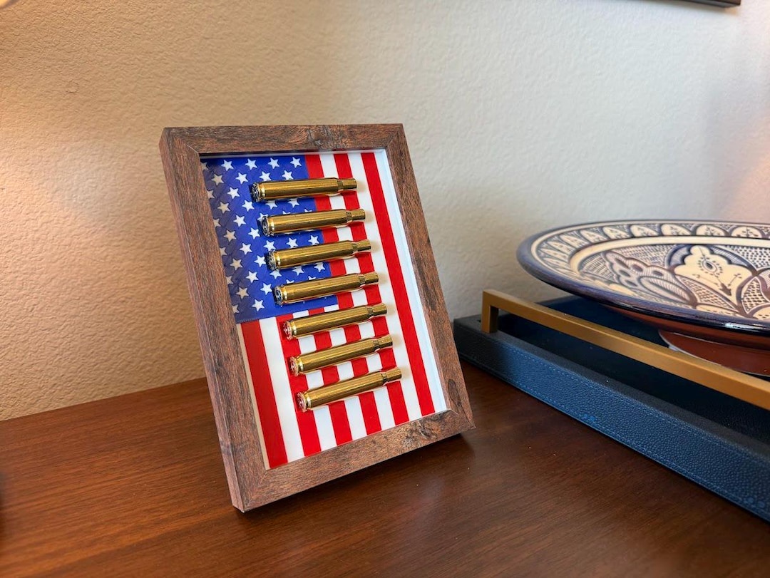 3d-printed Shell Casing Display in Frame: Military Funeral Shadow Box ...