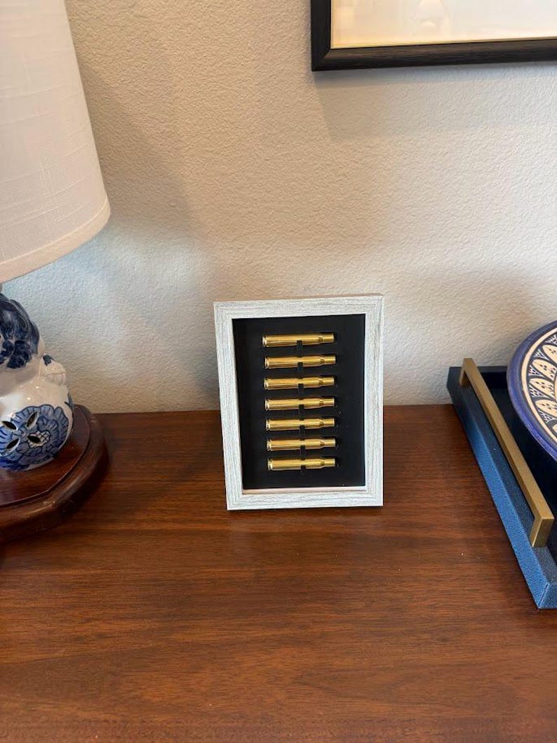 3d-printed Shell Casing Display in Frame: Military Funeral Shadow Box ...