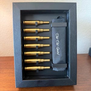 3d-printed Shell Casing Display in Frame: Military Funeral Shadow Box ...