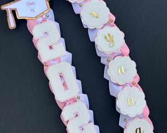 Graduation Lei Promotion Gift Lei Senior Night Gift Lei Braided Ribbon Lei Graduation Ribbon Lei Graduate Lei 2026 Senior, graduation
