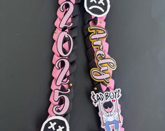 Graduation Lei Promotion Gift Lei Senior Night Gift Lei Braided Ribbon Lei Graduation Ribbon Lei Graduate Lei 2026 Senior, graduation